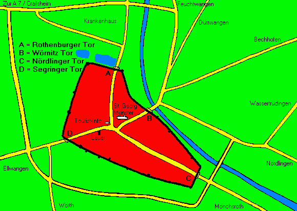 Stadtplan-Skizze
